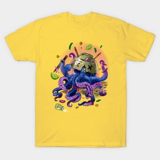 Colorful Octopus Illustration T-Shirt